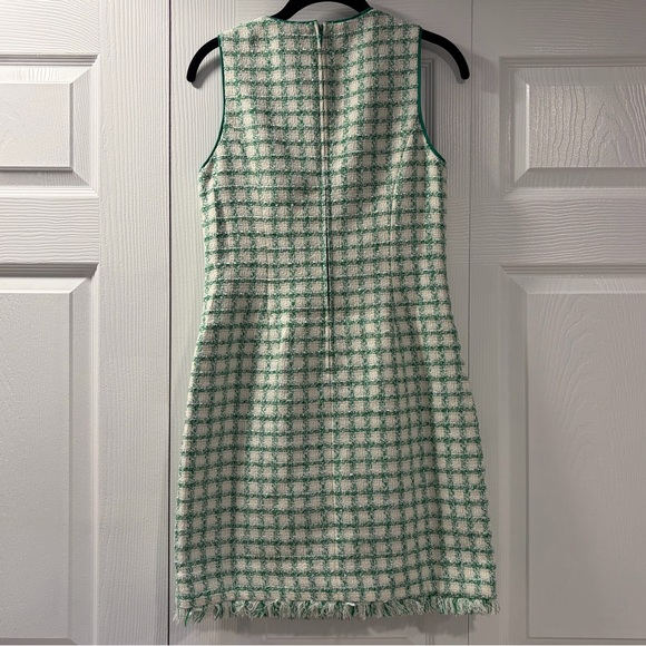 NWT Lilly Pulitzer Fiddle Leaf Green Windowpane Boucle Shift Dress - Picture 5 of 6